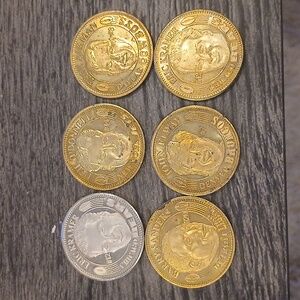 1997 Vintage PINNACLE Limited Edition NFL coins